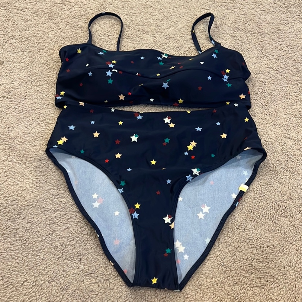 SummerSalt Oasis Bikini Top (10) and High Leg High Rise Bottom (8)